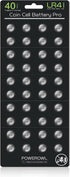 POWEROWL High Capacity LR41 Batteries (40 Pack), AG3 L736 392 384 192 Premium Alkaline Battery 1.5V