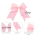 Light Pink Jumbo Bow Clip with Tails