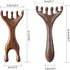 WHFDCai 2 Pack Wooden Massage Comb, Multi-Functional Handheld Head Massage Tool, Acupoint Massager, Gua Sha Comb