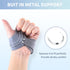 CMC Thumb Brace for Left Hand, Adjustable Thumb Splint with Sleeve for Muscle Strain, Trauma, Arthritis, Gray, Small