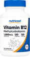 Nutricost Vitamin B12 (Methylcobalamin) 1000mcg, 120 Capsules - Vegetarian, Non-GMO & Gluten Free