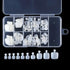 YIMART 100Pcs Fake Toenail Tips Set, Full Cover False Toe Nail Tips for DIY Salon Foot Manicure (Natural With Box)