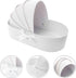 Packing, Packaging Cabilock Shower Floral Arrangement Box with Fresh Flower White Paper Wrapping Box for Newborn
