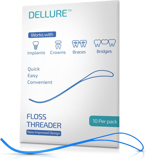 Curved Floss Threaders - 100 Envelopes of 10 (1000 Threaders)