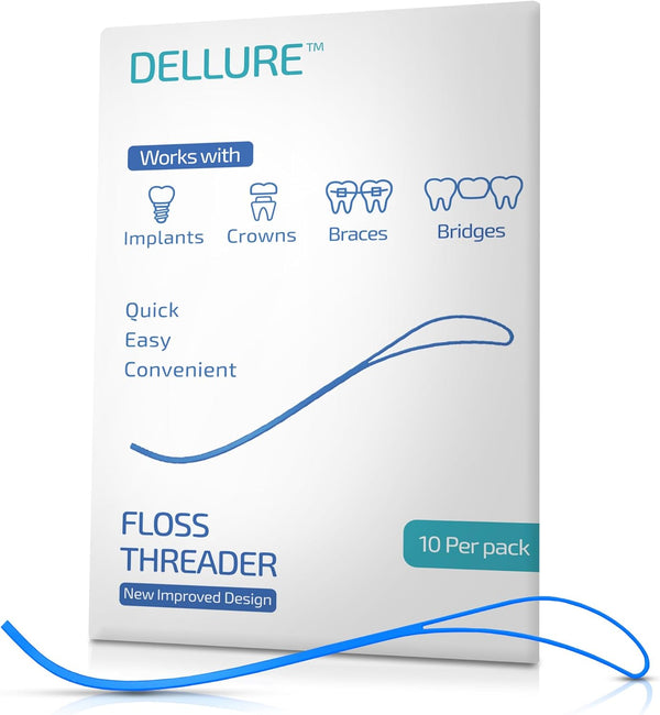 Curved Floss Threaders - 100 Envelopes of 10 (1000 Threaders)