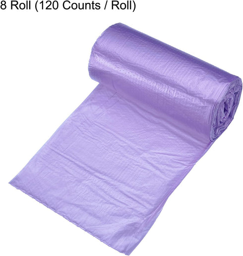 MECCANIXITY Small Trash Bags, 0.5 Gallon Garbage Bags for Desktop Mini Trash Can, Purple, 240 Counts
