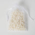 50PCS Organza Bags, 4x6 inches Small Drawstring Mesh Bags for Jewelry Gift Packaging, Party, and Festival (White)