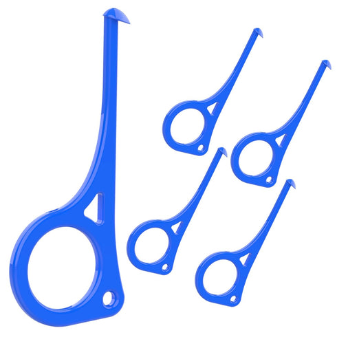 Aligner Removal Tool, 5 Invisible Braces Removal Tools for Dentures, Trays, Retainers, and Aligners (Dark Blue)