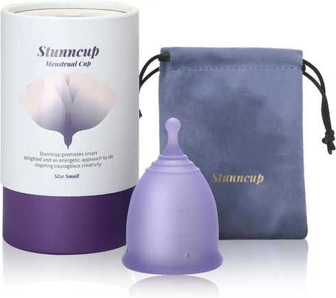 stunncup Soft Menstrual Cup - Medical Grade Silicone Reusable Period Cup - BPA