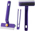 Oiyaku Lightweight Scraper Cleaning Brush with Hard Bristles and Built-in Garbage Holder, Multi-Surface