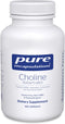 Pure Encapsulations Choline (Bitartrate) - 275 mg, Supports Methylation, Brain Health & Cell Function, 100 Capsules