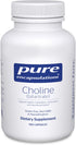 Pure Encapsulations Choline (Bitartrate) - 275 mg, Supports Methylation, Brain Health & Cell Function, 100 Capsules