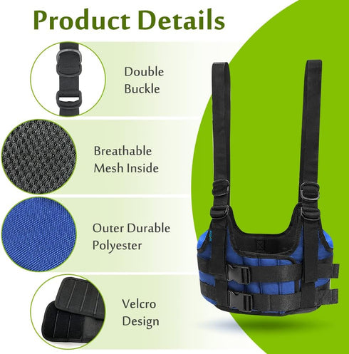 Mybow Back Stretcher Decompression Belt, Lumbar Traction Inversion Table Alternative, Back Pain Relief Device (L 42~50")