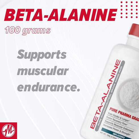 Metabolic Nutrition Beta Alanine, 100 Grams, Powder