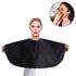 Noverlife Black Makeup Cape, Chemical & Water Proof Beauty Salon Shorty Smock for Clients, Lightweight