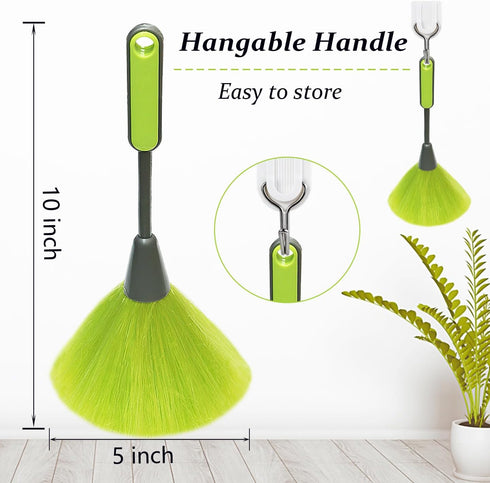 4 Pack 10" Small Microfiber Duster - Delicate Fluffy Microfiber Feather Duster for Cleaning Laptop Keyboard, Computer