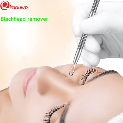 Pimple Popper Tool Kit, 16 PCS Professional Blackhead Remover Tools, Stainless Tweezers & Comedone Extractor