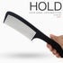 Large Detangling Comb - Professional Handle, Carbon Fiber, Cutting, Hairdressing, Styling, Round Tooth, Travel Hair