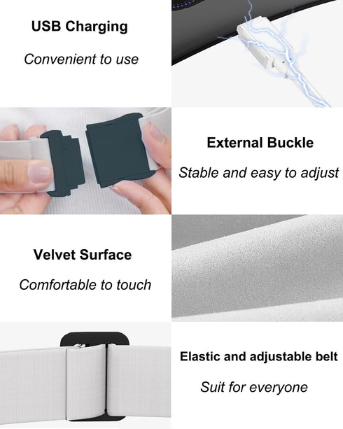 Electric Heating Pad, Portable Cordless Menstrual Heating Pad with 4 Heat Levels and Massage Modes for Cramps
