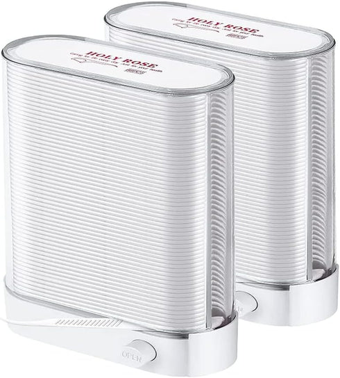 Holy Rose Dental Floss Picks Dispenser, 2 Box with 176 Count Unflavored Oral Care