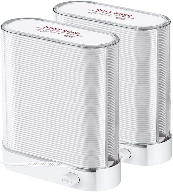 Holy Rose Dental Floss Picks Dispenser, 2 Box with 176 Count Unflavored Oral Care