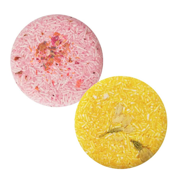 VERT Shampoo Bar, 2 Pieces - 100% Natural Solid Shampoo Soap for Treated Dry Damaged Hair, Rose & Jasmine, 4.2oz