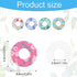 25pcs Sensor Covers for Libre 1/2, Waterproof Flower Pattern Blood Sugar Monitor Patch Adhesive Patches Sensor Sticker Accessories Compatible with Libre(5 Styles)