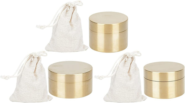 Dustproof Brass Pill Case, Mini Outdoor Waterproof Round Shape Container for Sports, Camping, Hiking - S
