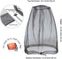 Cinvo Head Net Hat, Bug Net Face Netting for Outdoor Activities, Spacious Net Room Works Over Most Hats, Black