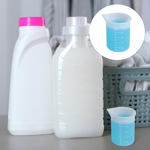Vin Beauty 2Pcs Silicone Laundry Detergent Cup, Laundry Detergent Measuring Cup, Silicone Dispenser Cups Reusable