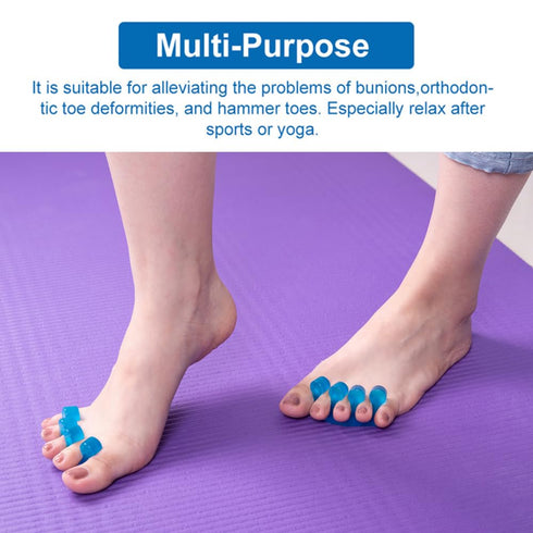 Pedicure Toe Separators for Bunion & Nail Polish, Soft Gel Pedicure Kit for Toenail Separation