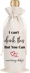 Pregnancy Announcement Wine Gift Bag - Wxiben I Cant Drink This But