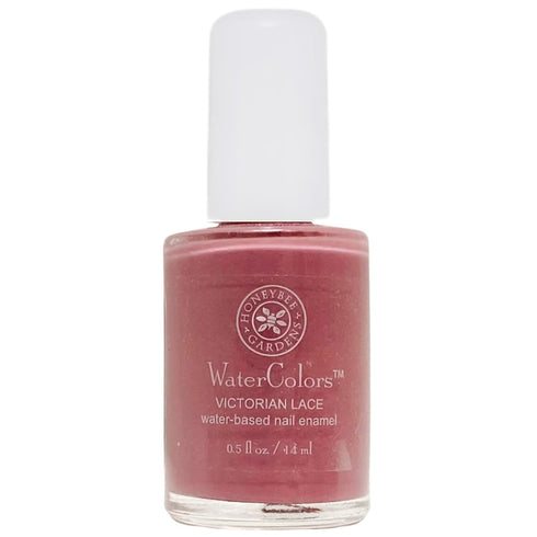 Honeybee Gardens Water-Based Nail Enamel, Victorian Lace, Matte Old Fashioned Rose, Eco-Friendly, 0.5 fl oz
