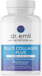 DR. EMIL NUTRITION Multi Collagen Pills - Hydrolyzed Collagen Supplements for Hair, Skin, Nails & Joints, 90 Capsules