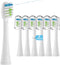 6 Pack Replacement Brush Heads for Waterpik Sonic Fusion Flossing Toothbrush, Compatible with SF01/SF02/SF03/SF04