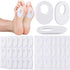 WILLBOND 60 Pcs Callus Pads Soft Felt Oval Shape Corn Pads for Foot Pain Relief, Adhesive Foot Corn Pads for Men and