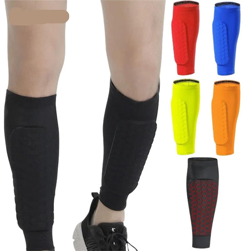 PAKHUDB Guard(1 Orange,8/10) Calf Compression Sleeves Calf Compression Sleeve with Honeycomb Pad Non-Collision Soccer