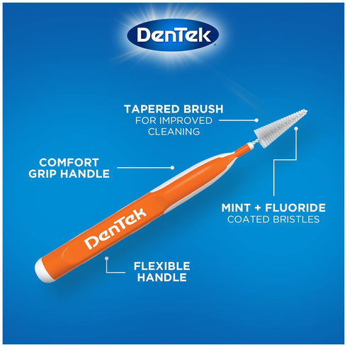 DenTek Easy Brush Interdental Cleaners, Mint Flavor, 16 Count (Pack of 5)