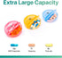 Sukuos Weekly Pill Organizer, 7 Day 2 Times a Day Large Daily Pill Box Easy to Open for Medicine/Vitamin/Supplements