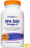 OmegaVia EPA 500, Purified Omega 3 Fish Oil Softgels, 500 mg EPA, 120 ct - Non-GMO, Gluten Free