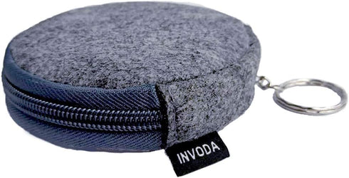 INVODA Weekly Pill Organizer, 7 Day Pill Dispenser with Push Button Rotate, 3 Times Medicine Planner (Blue+Bag)