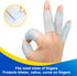 Sumifun Gel Finger Protector, 8 Pcs Silicone Finger Sleeves for Corns, Fingernails Loss, Friction Pain Relief, Blue