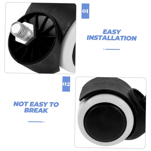 4pcs Heavy Duty Replacement Wheels - Rolling Cart Accessories