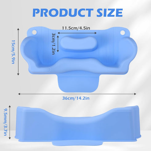 Jhua Portable Hair Washing Station for Kids Sink Bathtub Hair Washing Basin, Silicone Tear-Free Shampoo Bowl Wash Basin