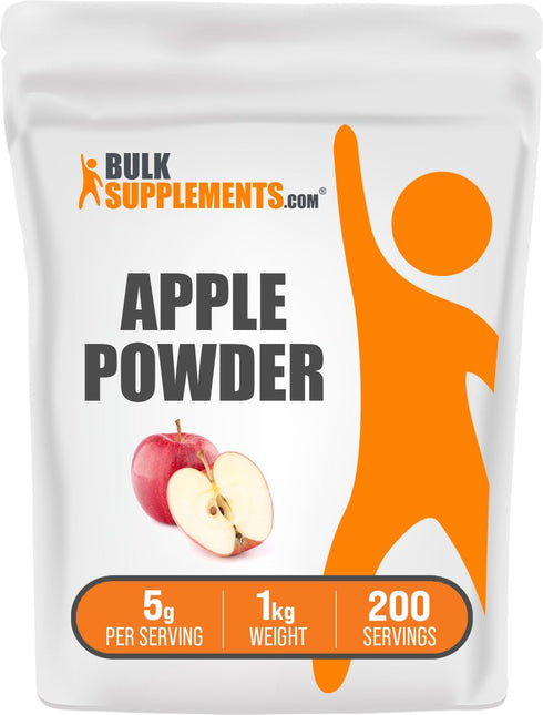 BulkSupplements.com Apple Powder - Natural Gluten Free Superfood for Digestive Support, 5g per Serving, 1kg