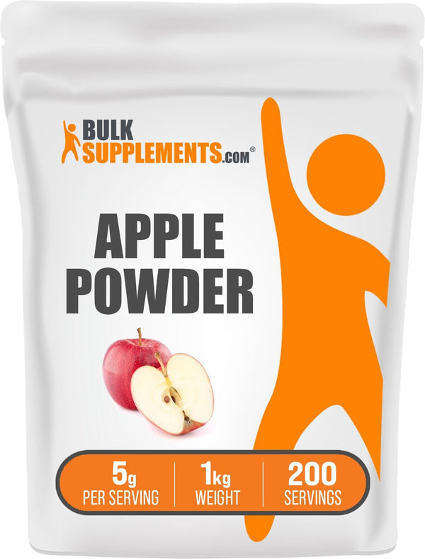 BulkSupplements.com Apple Powder - Natural Gluten Free Superfood for Digestive Support, 5g per Serving, 1kg