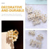 Mobestech 6pcs Hair Clips, Pearl Claw Clips with Rhinestones, Hair Barrettes for Women & Girls Hair Styling