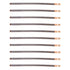 Yishenyishi Pack of 10 Curved Jumbo Bobby Pins, Hair Clips (Gray)