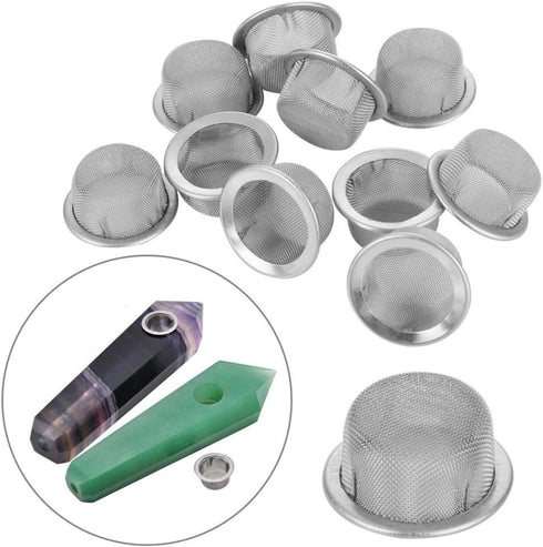 24pcs Premium Stainless Steel Pipe Screens - 0.5 Inch Diameter with Storage Box
