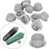 24pcs Premium Stainless Steel Pipe Screens - 0.5 Inch Diameter with Storage Box